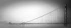 Golden Gate in Fog Art Print