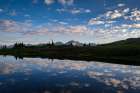 Mountain Pond Reflection Art Print
