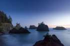 Nightfall at Secret Beach Art Print