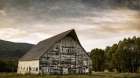 White Barn Art Print
