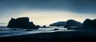 Oregon Coast Silhouette Art Print