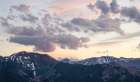 Clouds Floating Over the Mountains Art Print