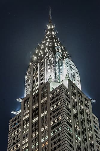 Chrysler Building at Night Photography Print