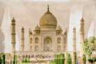 Tilt Shift Taj Mahal Art Print