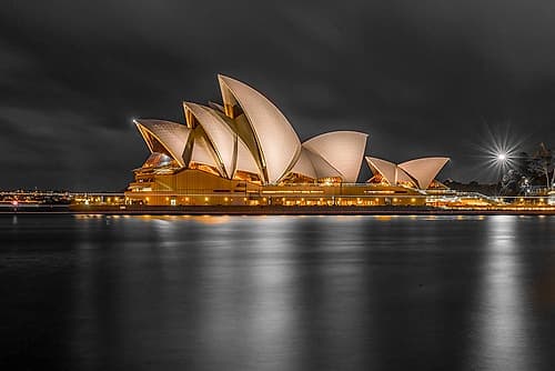 Sydney Opera House Night Photography Print