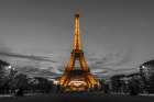 Yellow Eiffel Tower Art Print