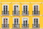 Lisbon Yellow Hotel Art Print