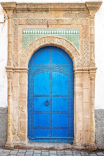 Morocco Blue Door Photography Print
