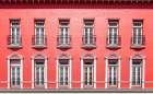 Old San Juan Red Hotel Art Print