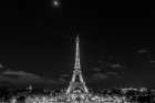 Eiffel Tower Moon 1 Art Print