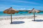 Kuta Beach Umbrellas Art Print