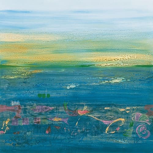 Blue Landscape Landscape Print