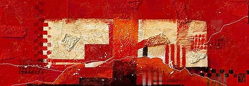 Zt.200905 (red) Art Print by Dinie Nomden