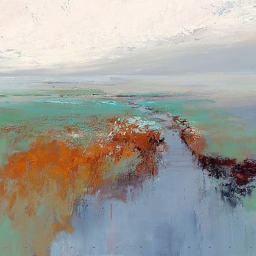 Silver light Landscape Print