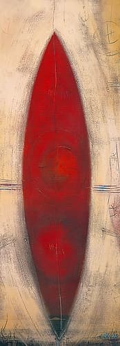 Triptyque rouge II Art Print