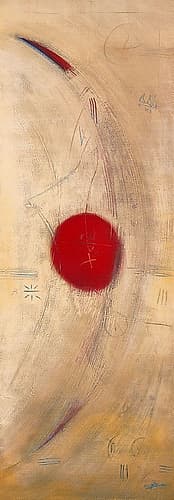 Triptyque rouge III Minimalist Print