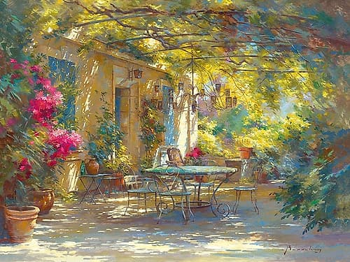 Ambiance d ete Art Print