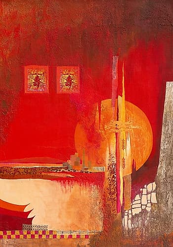 Chinese Landscape Art Print by Margreet Holtkamp