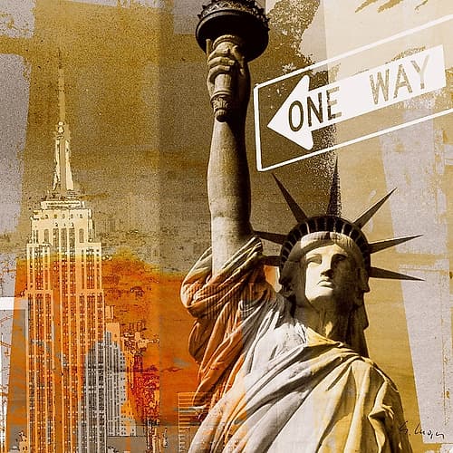 New York II Streets Print