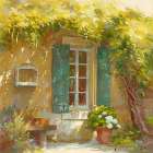Sous la tonnelle Art Print