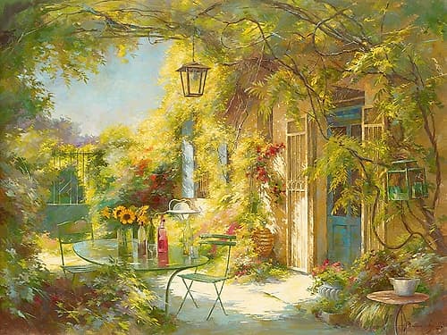 L apero chez les amis Art Print
