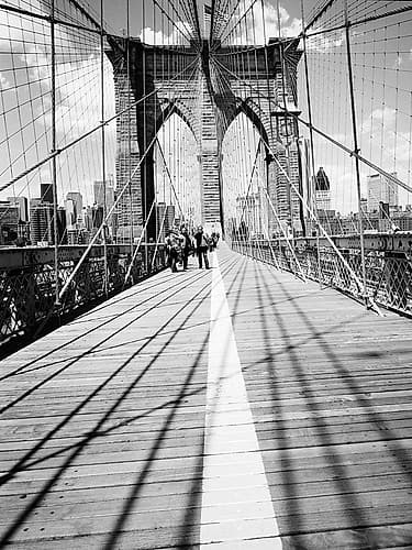 Brooklyn Bridge Tower and Cables #1 Art Print
