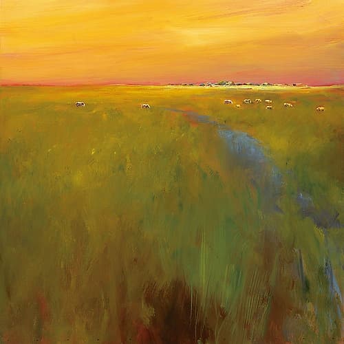 Golden Glow Landscape Print