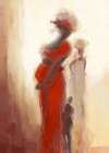 Silhouettes Africaines III Art Print