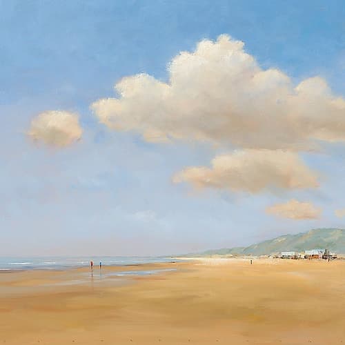 Strandwandeling Art Print