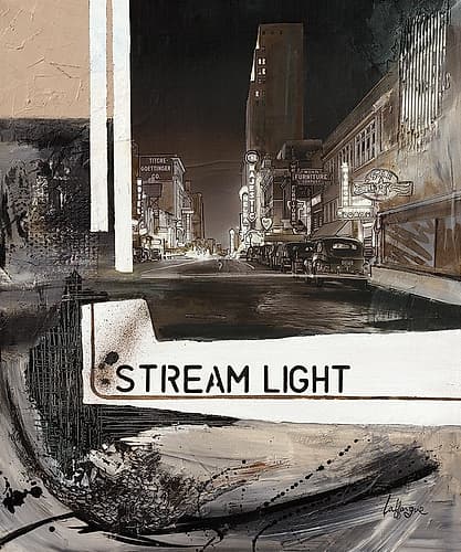 Stream Light Art Print by Caroline Laffargue