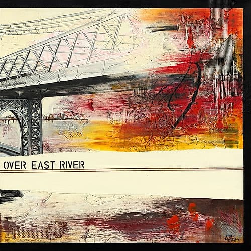 Walk Over East River II Art Print by Caroline Laffargue