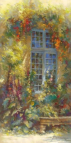 Jeu de fleurs Art Print