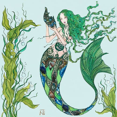 Fee du Poisson Art Print