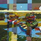Harbour Art Print