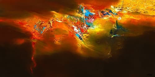 Global Firedance Art Print by ARVEE
