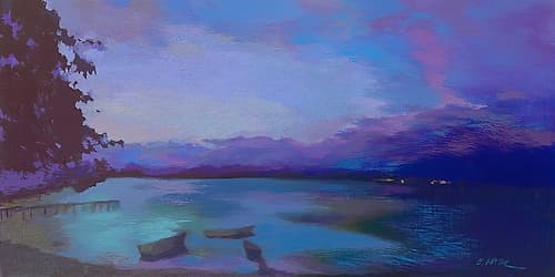 Grand Baie nuit IV Coastal Print