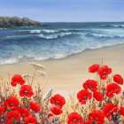 Poppy Tides Art Print