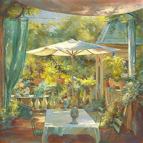 Bon vivre a Lourmarin Landscape Print