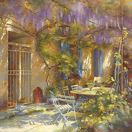 A la table de Michele Art Print