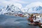 Reine Lofoten im Winter Art Print