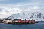 Fischerhutten Lofoten Nahe Reine Art Print