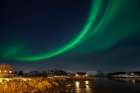 Ballstad Lofoten Nordlicht Art Print