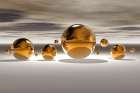 Golden Bowl II Art Print