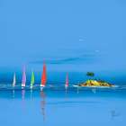 Jour de regate II Art Print