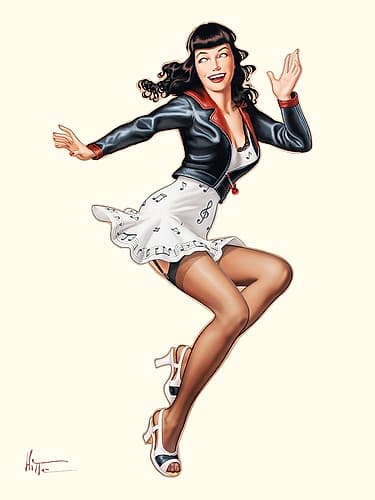 Betty danse Art Print