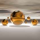 Golden Bowl II Art Print