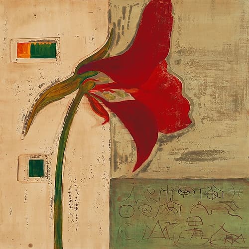 Blutenanatomie: Kapuziner Kresse Art Print by Rose Richter-Armgart