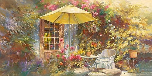 La terrasse de Marie Art Print