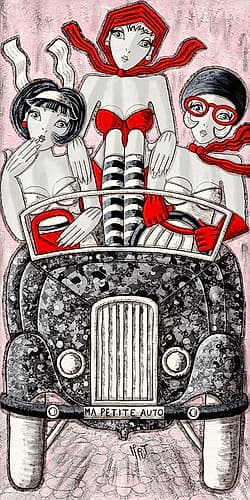 Ma petite auto Humourous Print