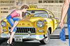 Taxi Vintage Print